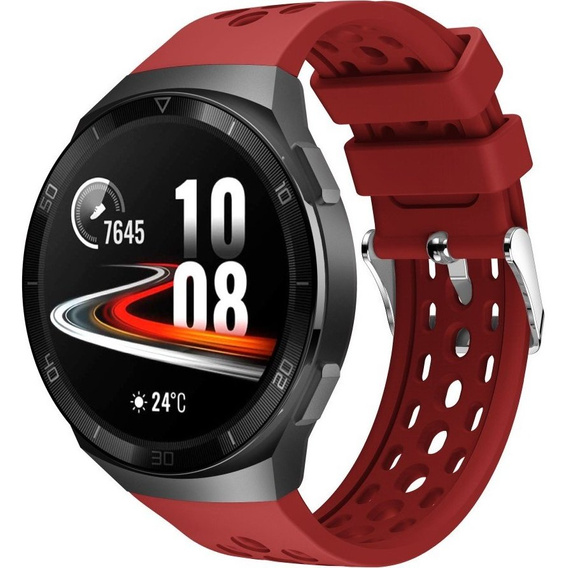 Pasek silikonowy do Huawei Watch GT 2e, Czerwony