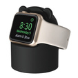 Silikonowa podstawka do ładowania ładowania Apple Watch 1/2/3/4/5/6/7/8/9/10/11/SE/Ultra 1/2/3, Czarna