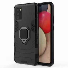Etui do Samsung Galaxy A02S, Kickstand Ring, czarne