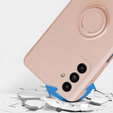 Zestaw Etui do Samsung Galaxy A04S / A13 5G, Smooth Ring, Różowe + Szkło