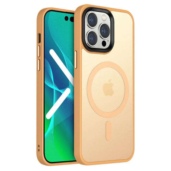 Etui do iPhone 14 Pro, Simple MagSafe, pomarańczowe