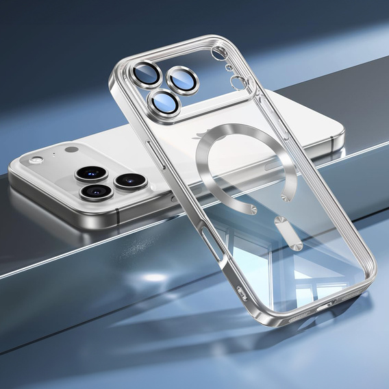 Etui do iPhone 17 Pro Max Electro MagSafe – srebrne