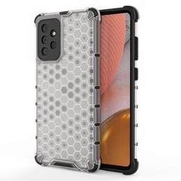 Etui Pancerne Honeycomb do Samsung Galaxy A72 4G/5G, Szare