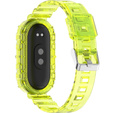 Pasek Silikonowy do Xiaomi Smart Band 10 / 9 / 8, Przezroczysty żółty