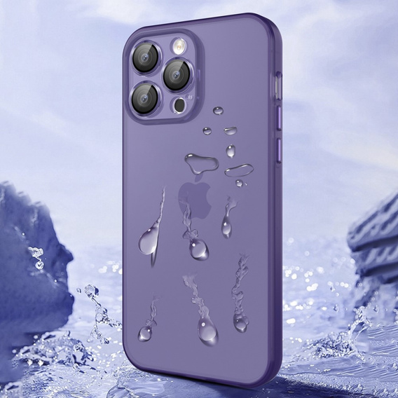 Etui Ultra Slim do iPhone 15, przezroczyste / fioletowe