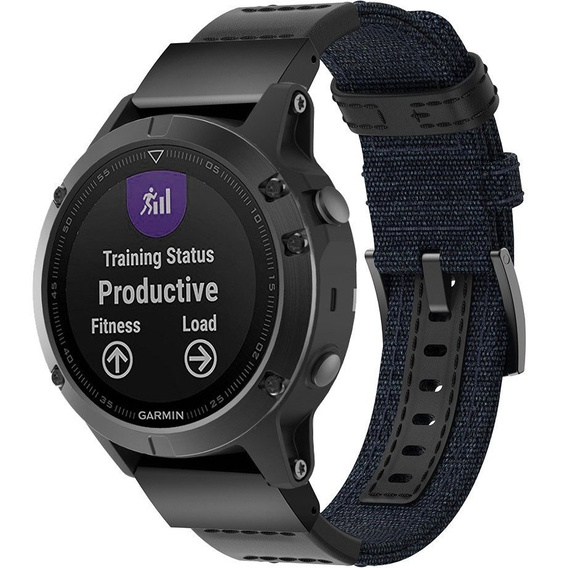 Pasek Nylonowy do Garmin Fenix 22mm, Niebieski