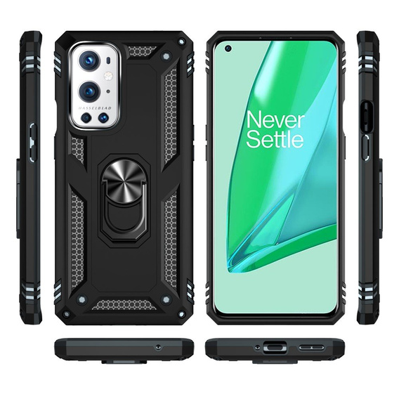 Etui pancerne do OnePlus 9 Pro, Nox Case Ring, czarne