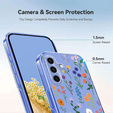 Etui do Samsung Galaxy S25 FE z motywem kwiatowym – wielokolorowe
