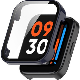 2w1 Etui + Szkło hartowane do Realme Watch 3 Pro, Granatowe