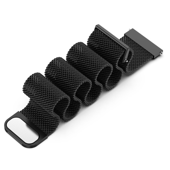 Uniwersalna Bransoleta Milanese Band 22mm, Czarna