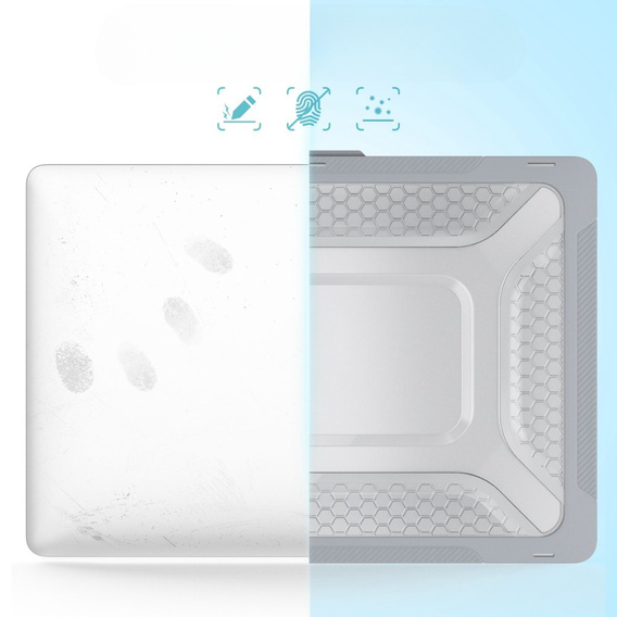  Etui Pancerne Kickstand do Macbook Pro 14 2021 A2442, Szare