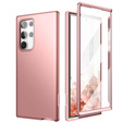 Etui do Samsung Galaxy S22 Ultra, Suritch Full Body, różowe rose gold