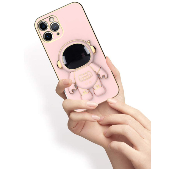 Etui do iPhone 14 Pro Max, Astronaut, różowe rose gold