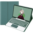 Etui z klawiaturą do Samsung Galaxy Tab S6 Lite 10.4" 2020/2022/2024, Touchpad Pen Slot, ciemnozielone