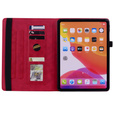 Etui z klapką do Lenovo Tab M11, flower, czerwone