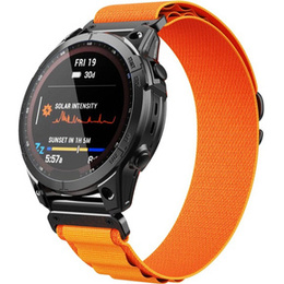 Pasek Nylonowy Quickfit do Garmin Fenix 5X/6X/6X PRO/7X, Pomarańczowy