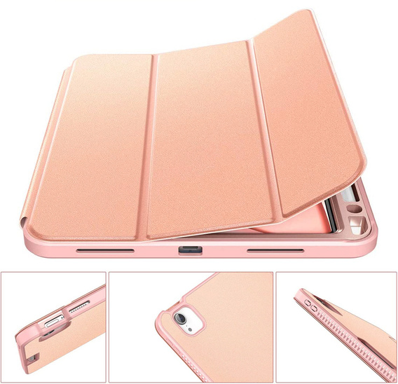 Etui do iPad Air 10.9" 2020 (4 gen.) / Pro 11" 2020/2018 (2/1 gen.), Suritch Full Body, różowe rose gold