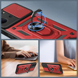 Etui pancerne do Xiaomi Redmi 15C 4G/LTE, CamShield Slide, czerwone
