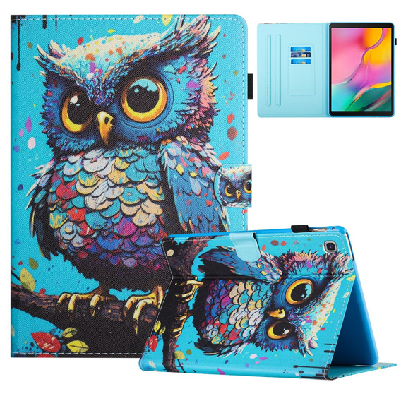 Etui do Samsung Galaxy Tab A7 Lite, z klapką, owl