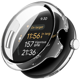 2w1 Etui + Szkło Hartowane do Google Pixel Watch 3 41mm, przezroczyste