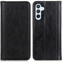 Etui do Samsung Galaxy S24+ Plus / S25+ Plus, Wallet Litchi Leather, czarne