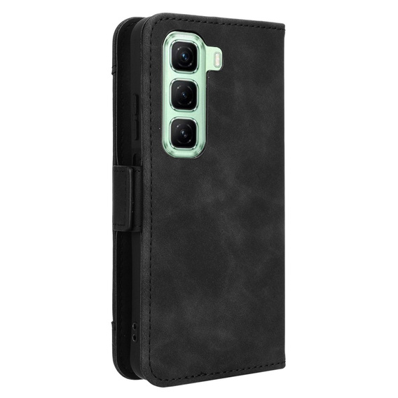 Etui z klapką do Infinix Hot 50 4G, Card Slot, czarne