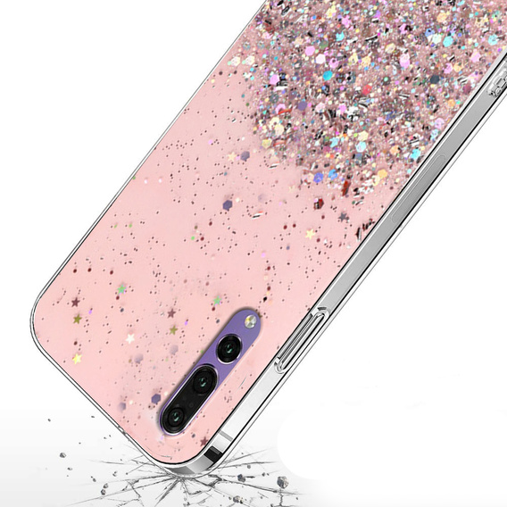 Etui do Huawei P20 Pro, Glittery, różowe