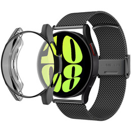 Bransoleta + Etui z Osłoną na Ekran do Samsung Galaxy Watch 6 44mm, Czarna