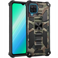 Etui pancerne do Samsung Galaxy M33 5G, z podstawką, zielone moro