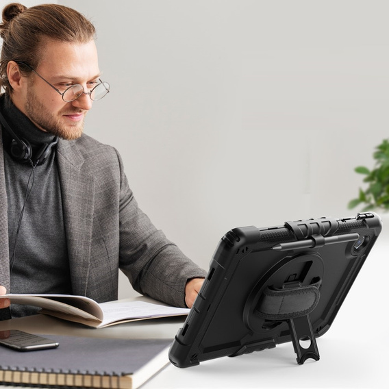 Etui pancerne do Lenovo Tab M11, ochronne 360 z miejscem na rysik, czarne