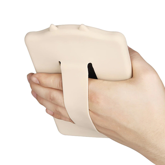 Etui do Kindle Paperwhite 4, Silicon Case Cat, Beżowy