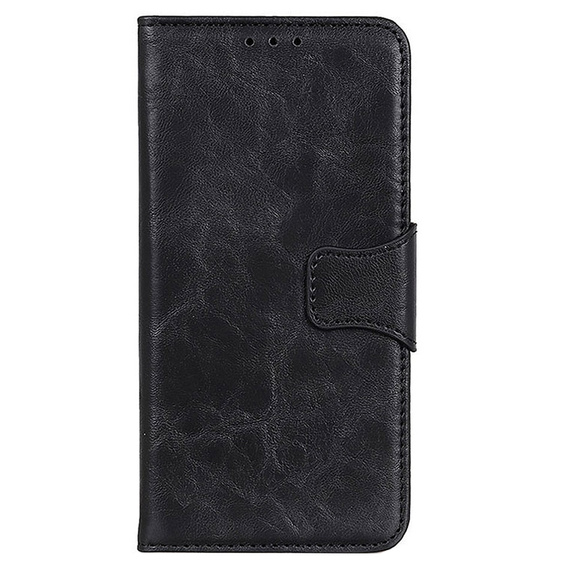 Skórzane Etui Wallet do Motorola Moto E20/E30/E40, Black