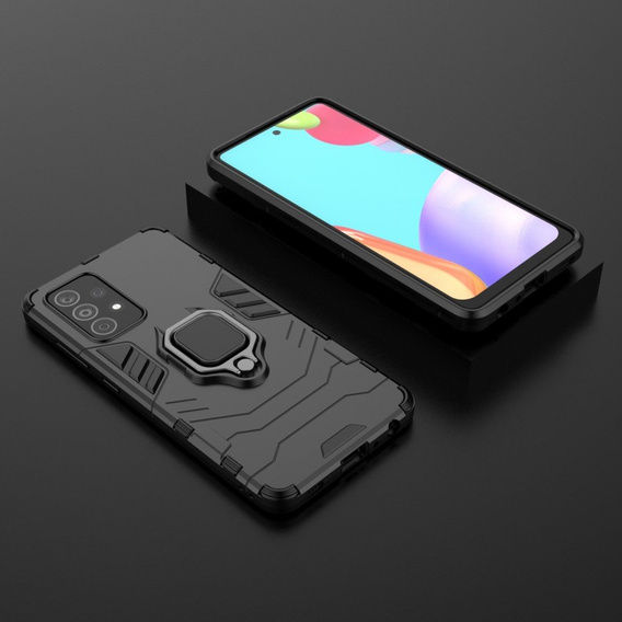 Etui do Samsung Galaxy A72 5G / A72 LTE, Kickstand Ring, czarne