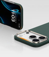 Etui BENKS Kevlar do iPhone 17 Pro Max, Magnetic Armor Tint 1000D 0070, do MagSafe, aktywny przycisk – zielone
