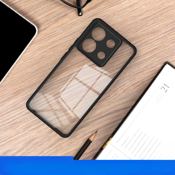 Etui IMAK do Xiaomi Redmi Note 13 Pro 5G, UX-9A Series, przezroczyste / czarne