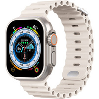 Pasek Silikonowy do Apple Watch 1/2/3/4/5/6/7/8/SE/ULTRA 42/44/45/49MM, Beżowy