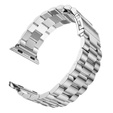 Bransoleta do Apple Watch 1/2/3/4/5/6/7/8/9/10/11/SE Ultra 1/2/3 42/44/45/46/49mm, Srebrna