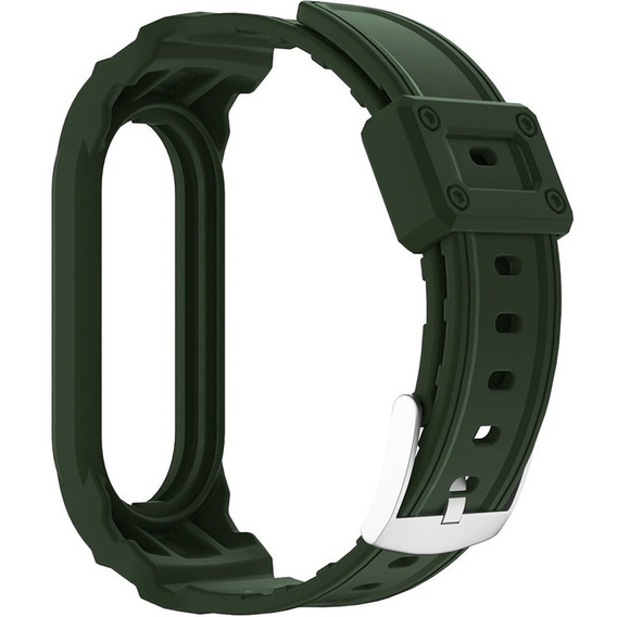 Pasek Silikonowy do Xiaomi Mi Band 5/6/7/7 NFC, Zielony