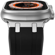 Pasek Silikonowy do Apple Watch 1/2/3/4/5/6/7/8/9/10/11/SE Ultra 1/2/3 42/44/45/46/49mm, Czarny