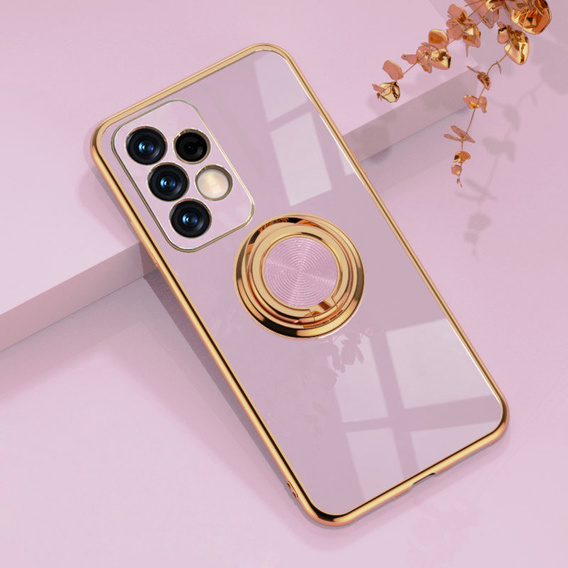Zestaw Etui Electro Ring do Samsung Galaxy A13 4G, Purple + Szkło