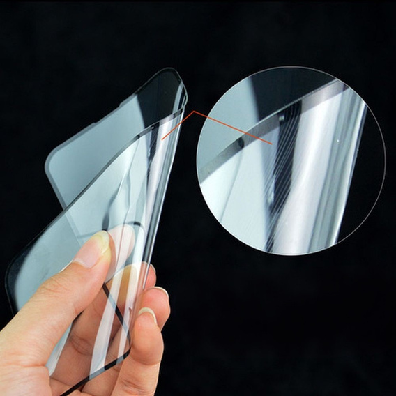 Szkło Hybrydowe do Samsung Galaxy S25 Ultra, Flexible 5D Full Glue, czarne