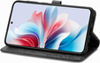 Etui z klapką do Oppo Reno 11F 5G, Mandala, czarne
