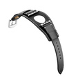 Pasek Skórzany do Apple Watch 1/2/3/4/5/6/7/8/9/10/11/SE Ultra 1/2/3 42/44/45/46/49mm, Czarny