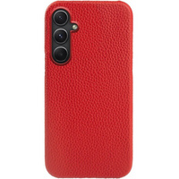 Etui skórzane do Samsung Galaxy A54, Genuine Leather, czerwone