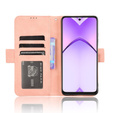 Etui z klapką do Oppo A40 / Oppo A40m, Card Slot, różowe