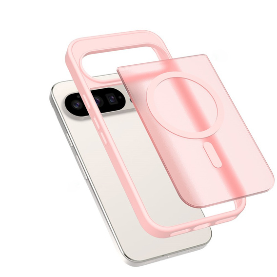 Etui do Google Pixel 10 / 10 Pro, Matt Case, do MagSafe, matowe różowe