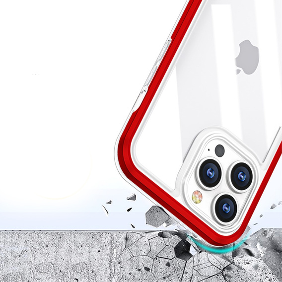 Etui ERBORD do iPhone 13 Pro, Hybrid Frame, Red