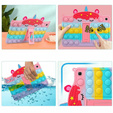 Etui dziecięce do Samsung Galaxy Tab S6 Lite 10.4" 2020/2022/2024, Push Bubble Pop It, z podstawką i paskiem