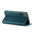 Etui CASEME do Samsung Galaxy S22 5G, Leather Wallet Case, zielone
