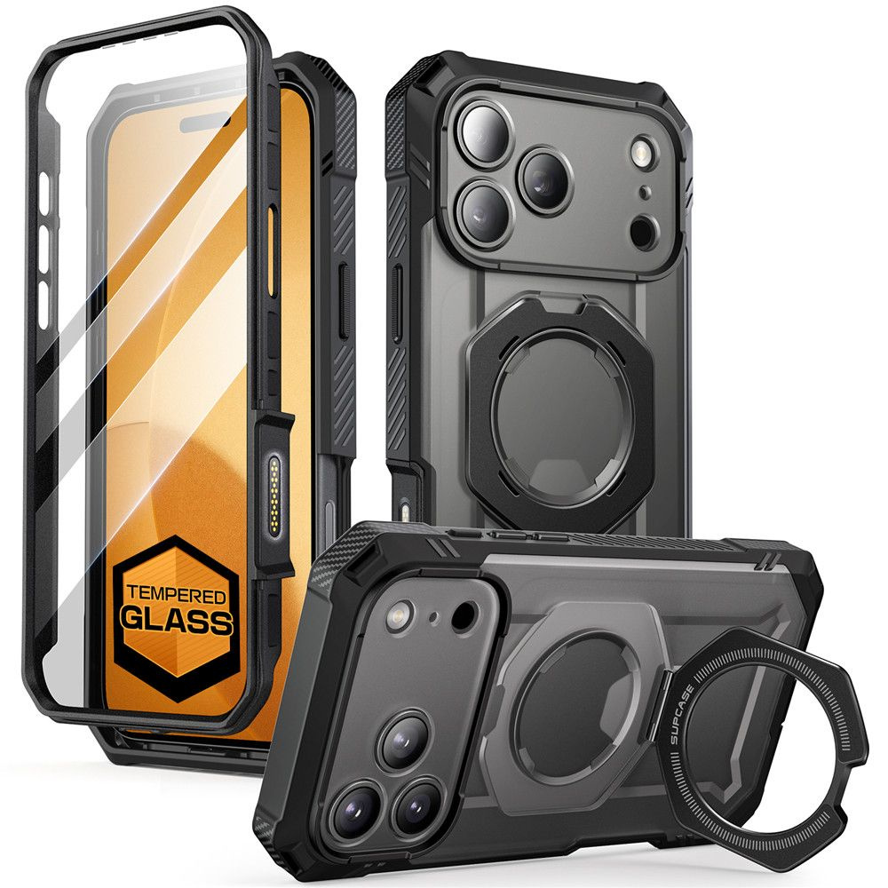 Etui Supcase do iPhone 17 Pro Max, Unicorn Beetle Grip Pro Mag, Black